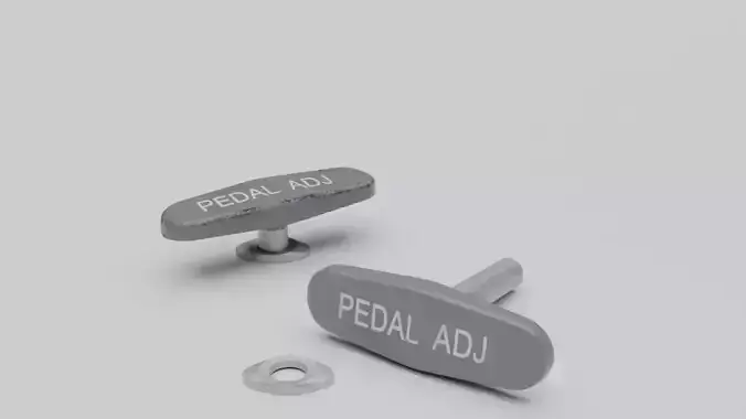 F16 Pedal Adjustment Handle 3D model