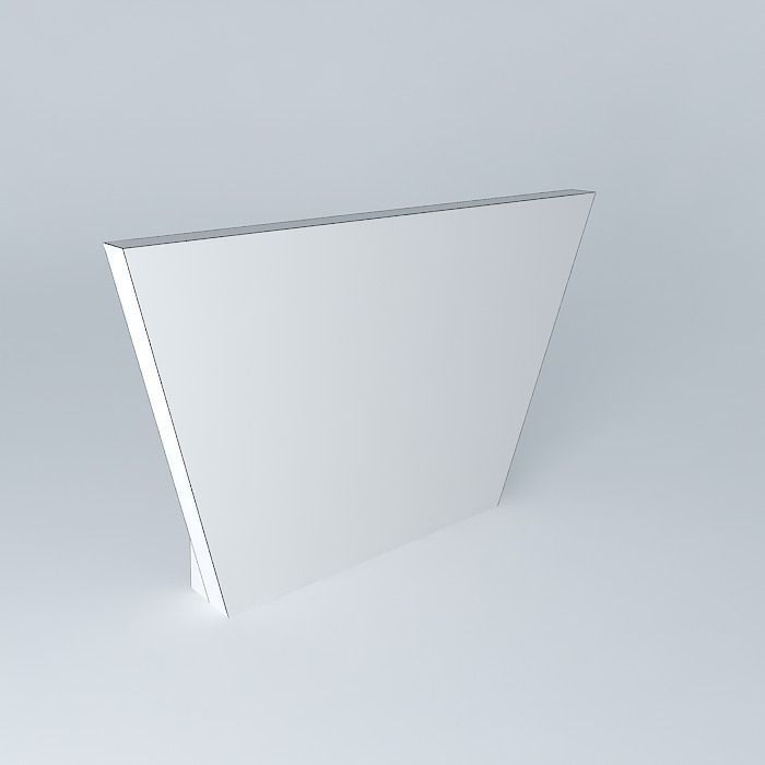 Center wall Free 3D model_3