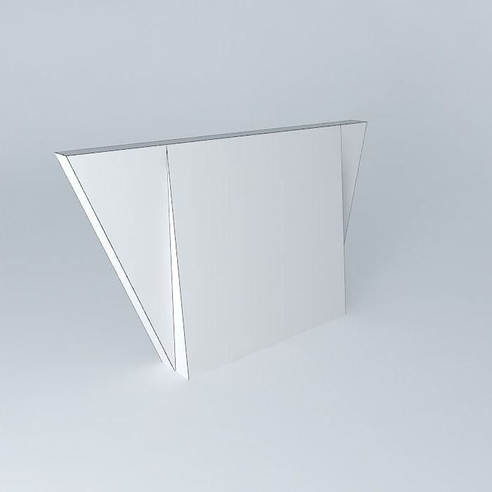 Center wall Free 3D model_4