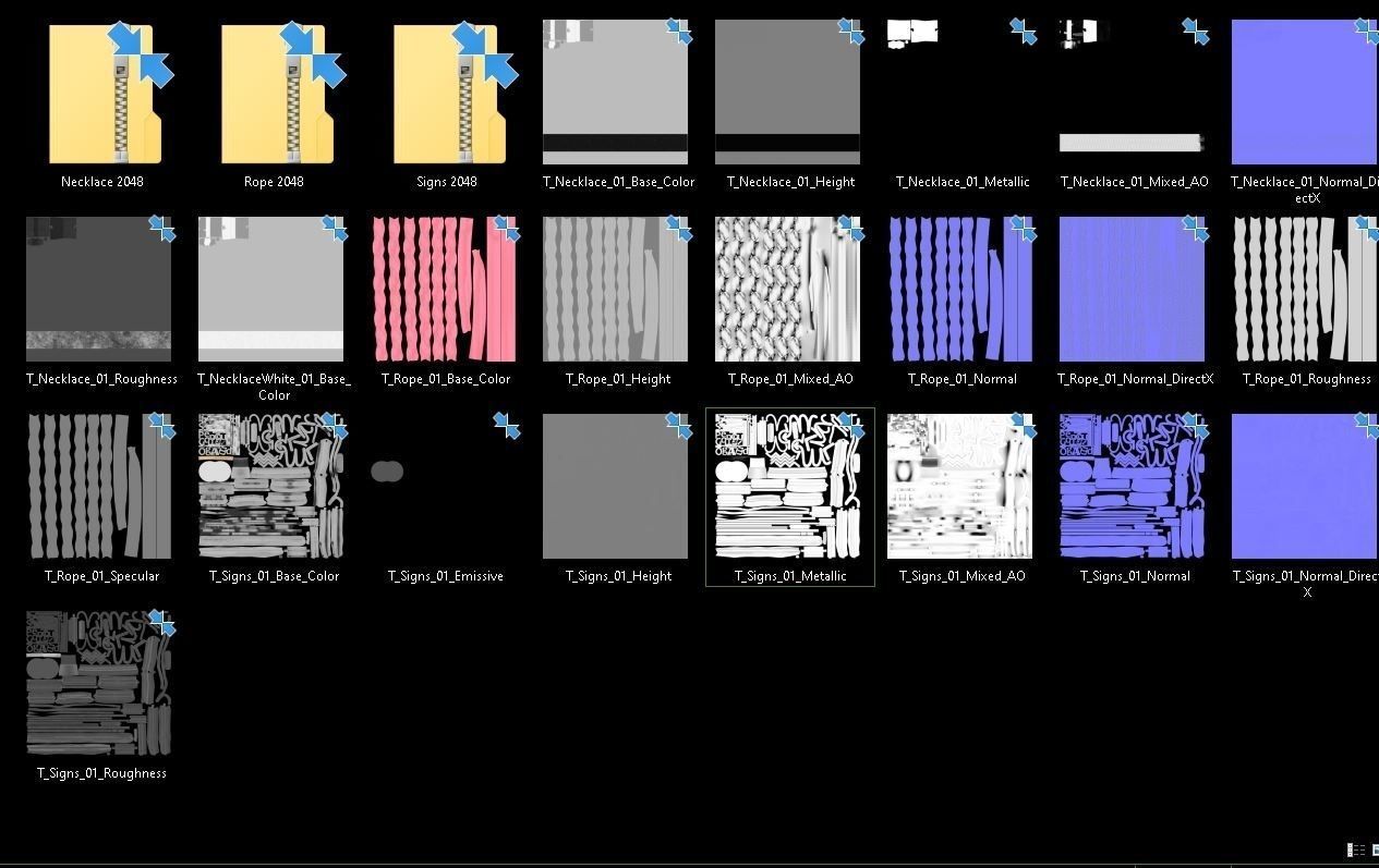 Bracelet Zodiac signs - PBR 3D model_1