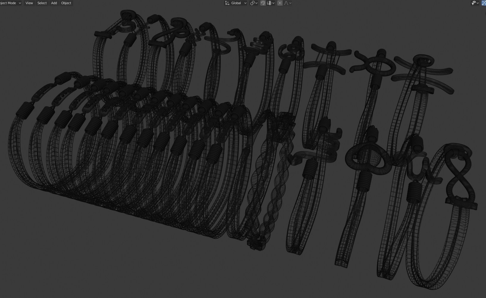 Bracelet Zodiac signs - PBR 3D model_18