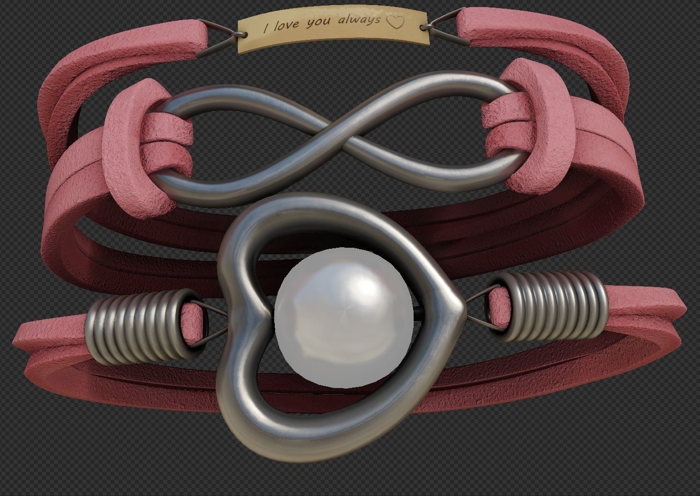 Bracelet Zodiac signs - PBR 3D model_4