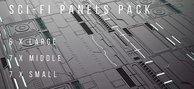 Sci-Fi-Panels-Pack 20 3D model