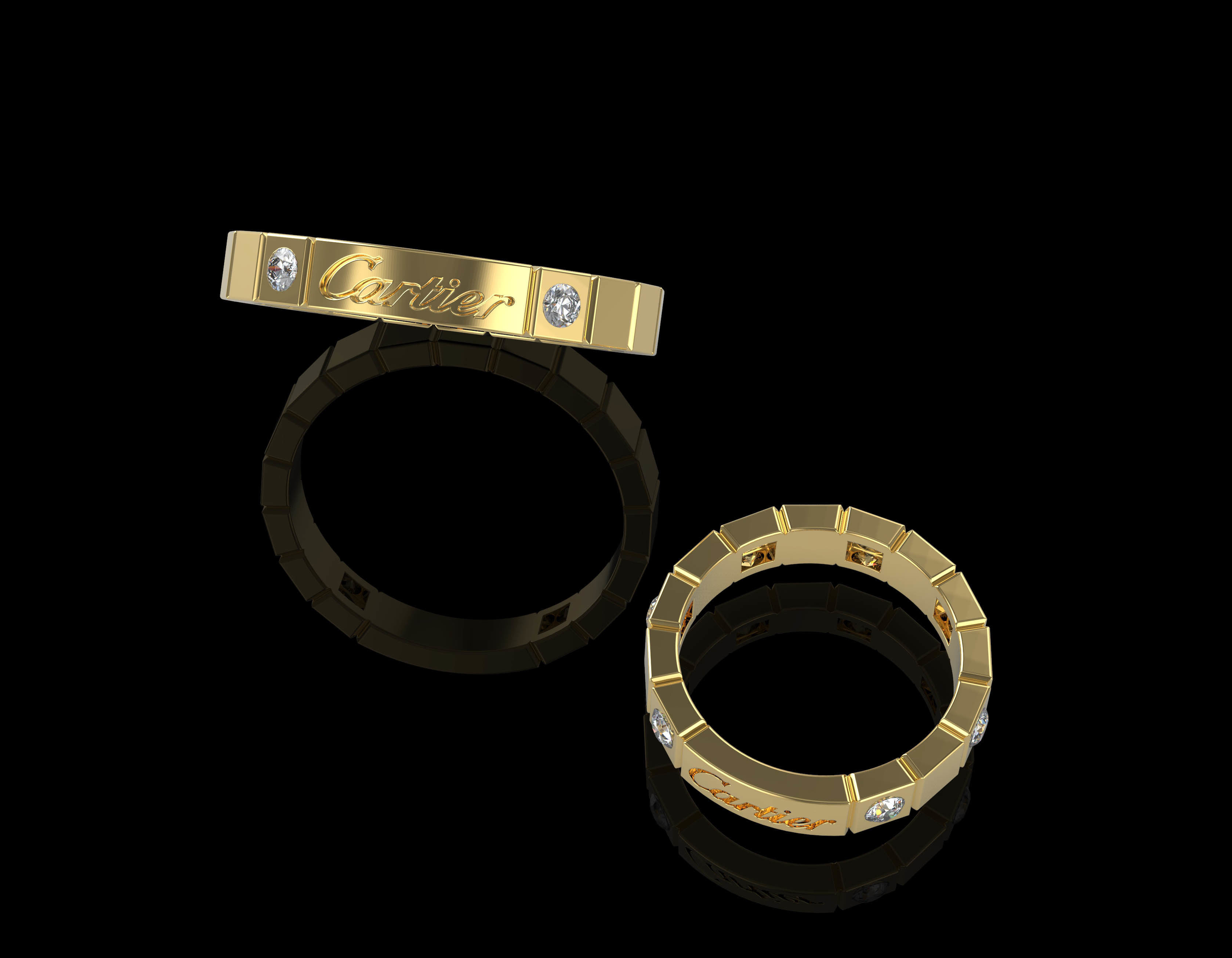 Engagement Ring 003 3D print model_6