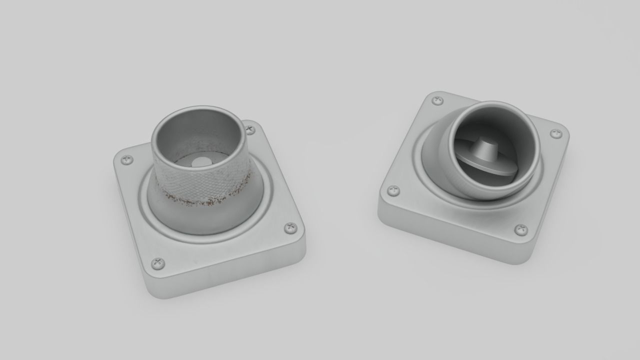 F16 Air Con Block 3D model_2