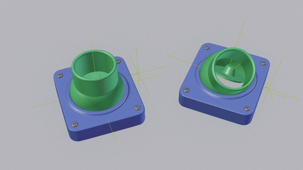 F16 Air Con Block 3D model_4