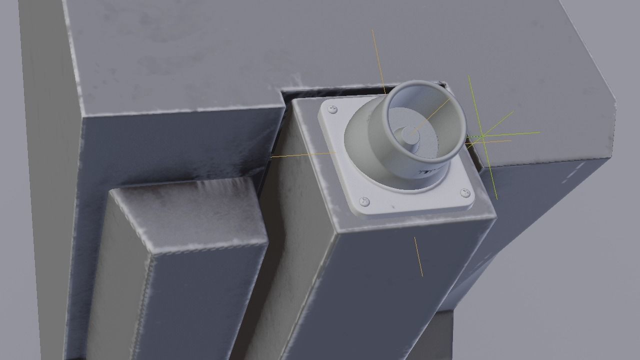 F16 Air Con Block 3D model_8