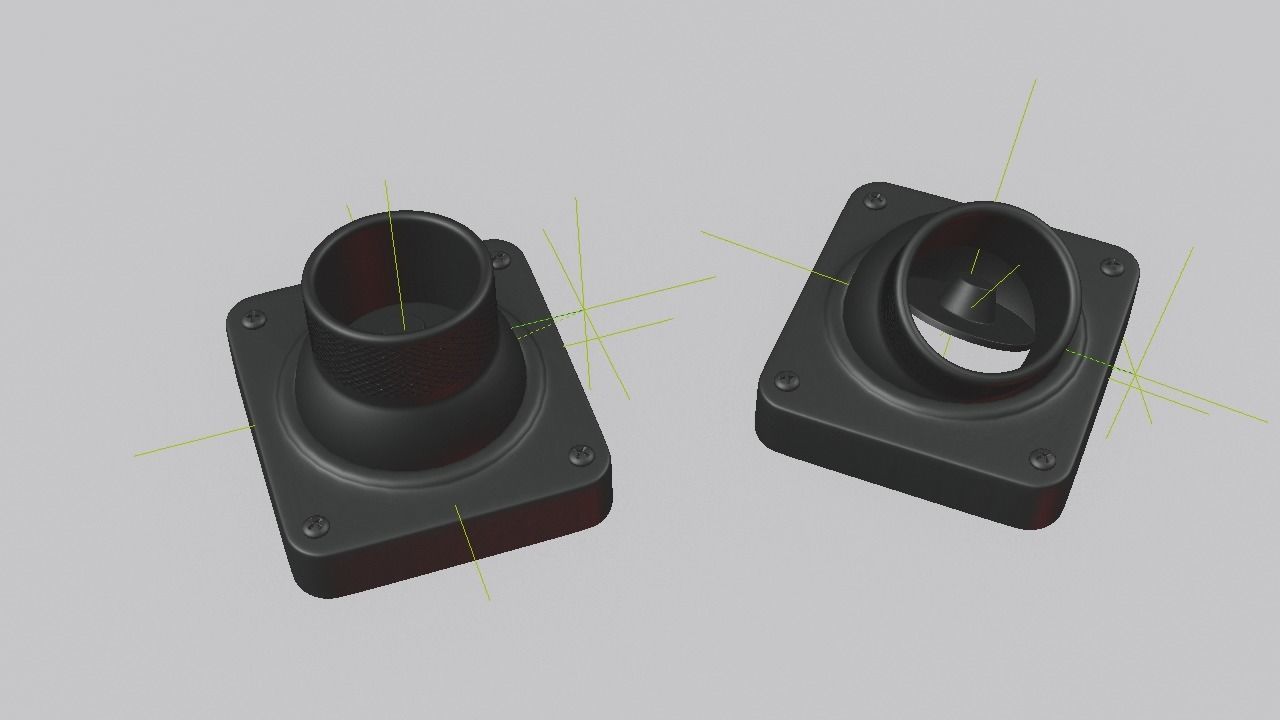 F16 Air Con Block 3D model_6