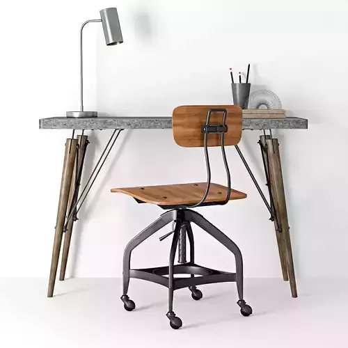 TRISTAN INDUSTRIAL METAL DESK