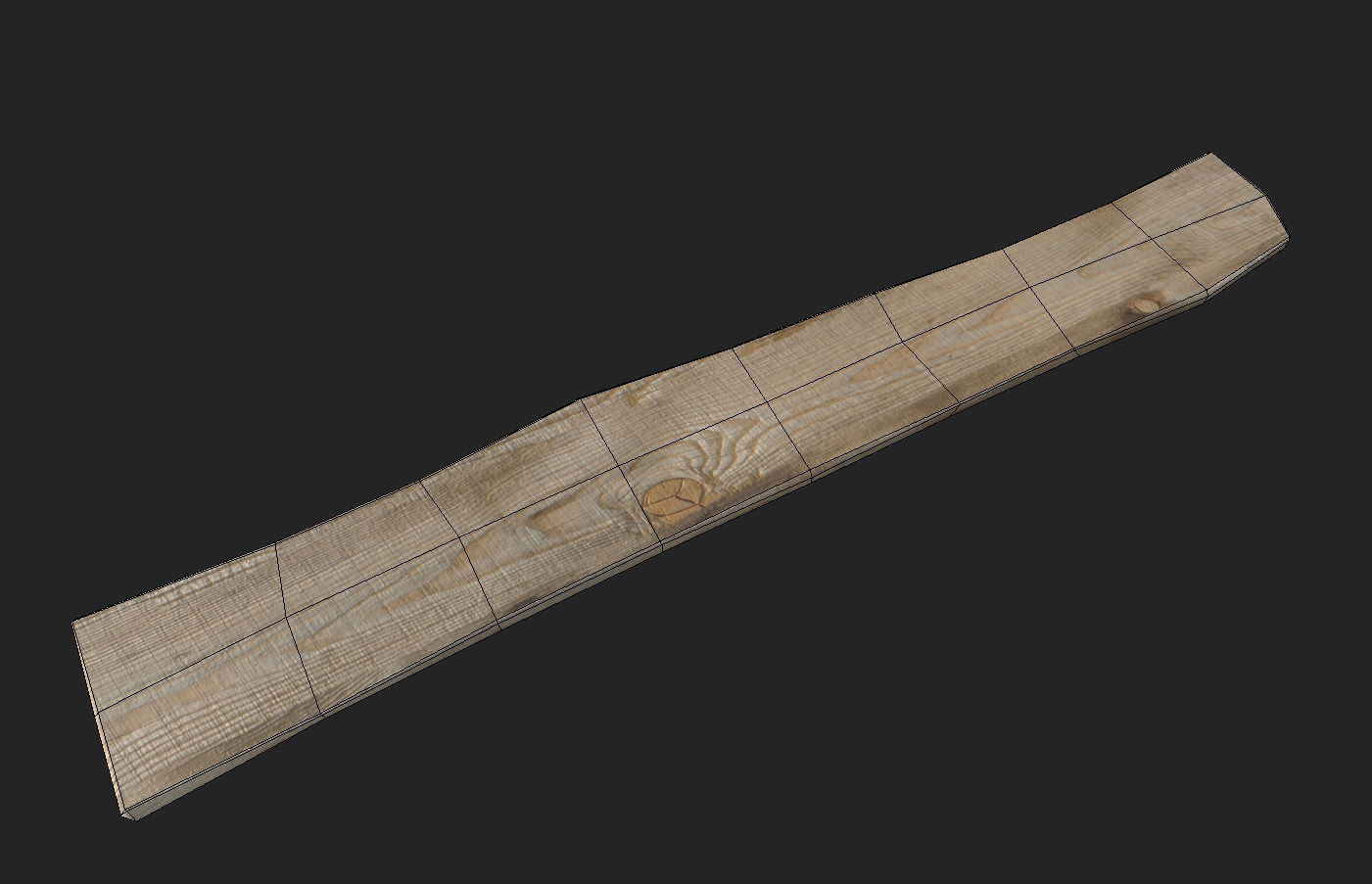 10 Plank Lowpoly Pack Low-poly 3D model_23