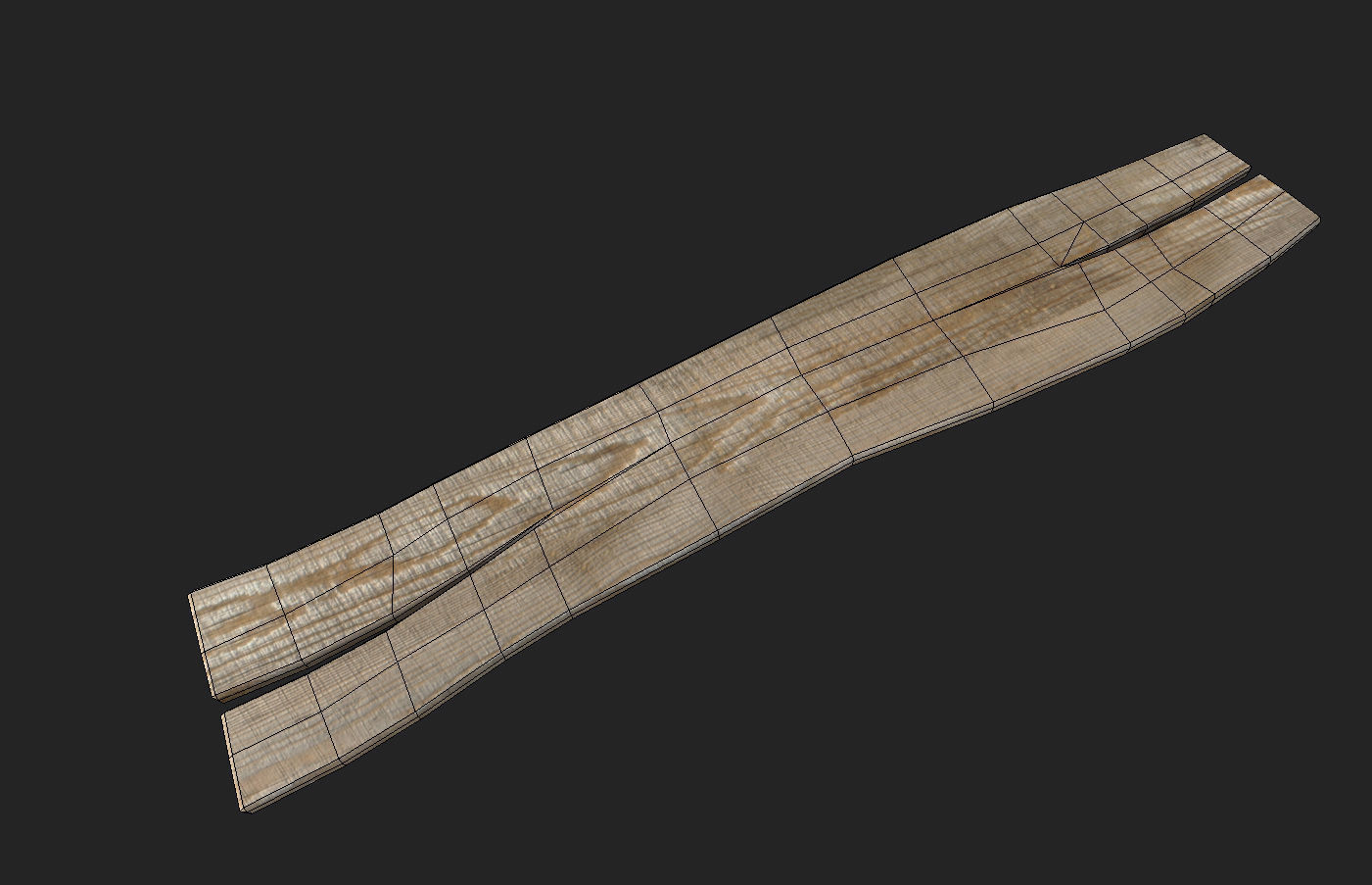 10 Plank Lowpoly Pack Low-poly 3D model_21