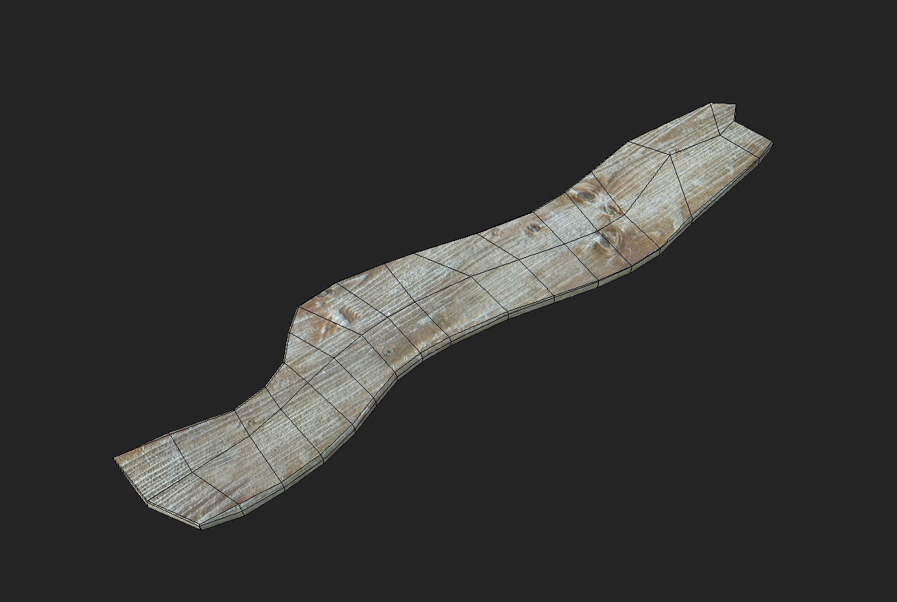 10 Plank Lowpoly Pack Low-poly 3D model_22
