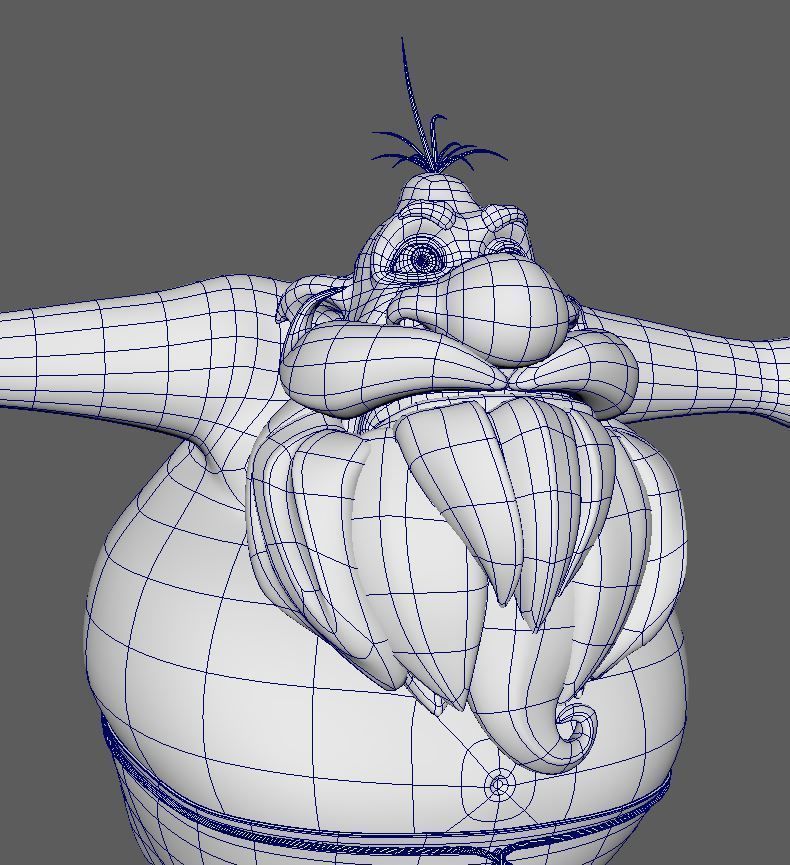 wild men animation character 3D model_7