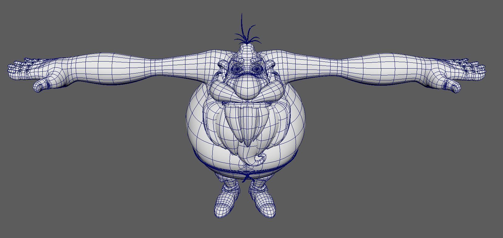 wild men animation character 3D model_9