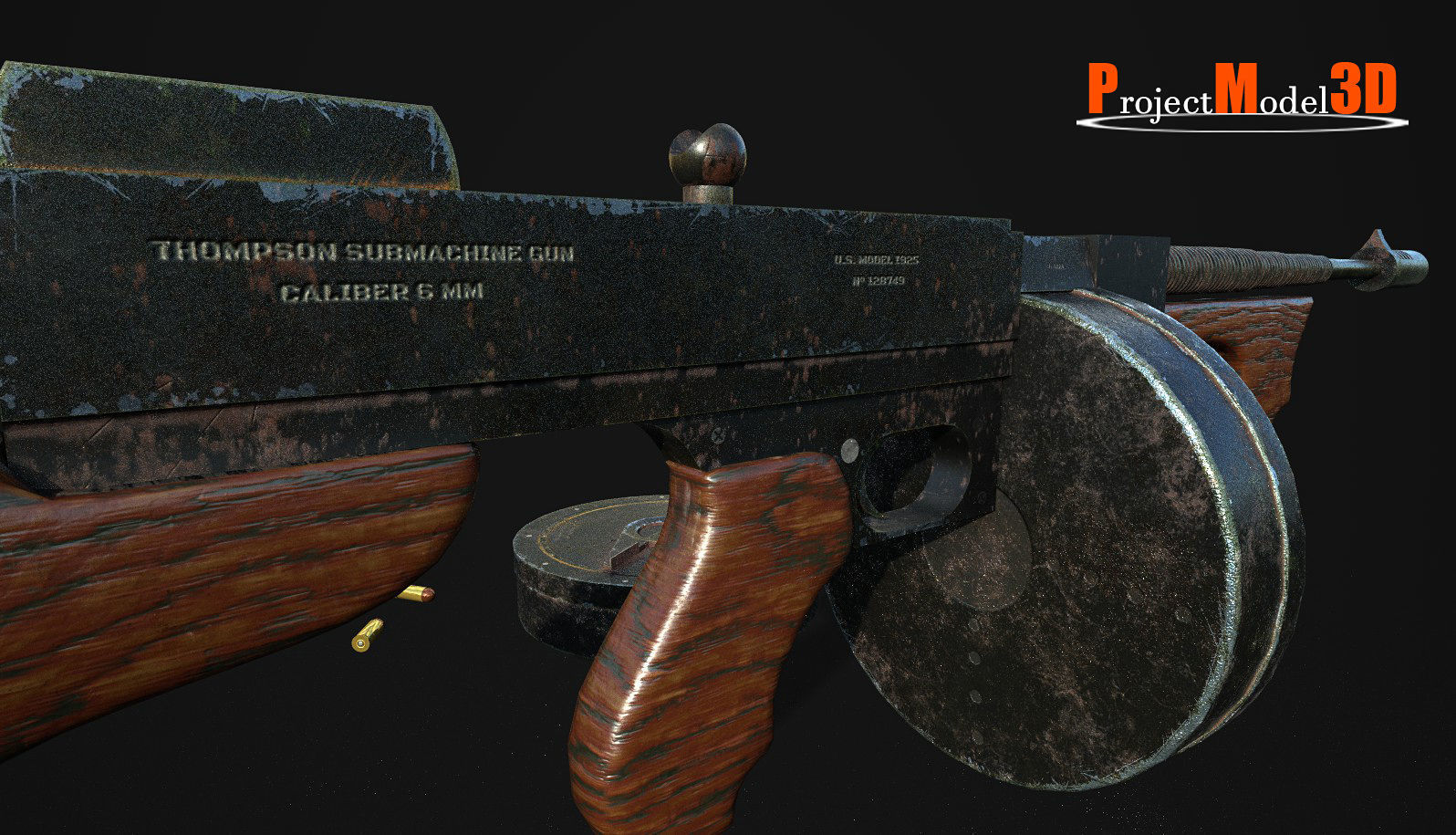 Thompson v1 HighRes Low-poly 3D model_4
