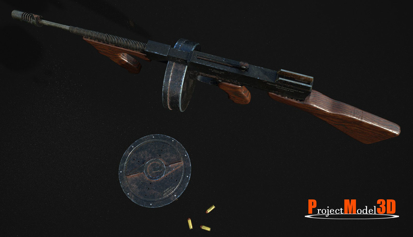 Thompson v1 HighRes Low-poly 3D model_2