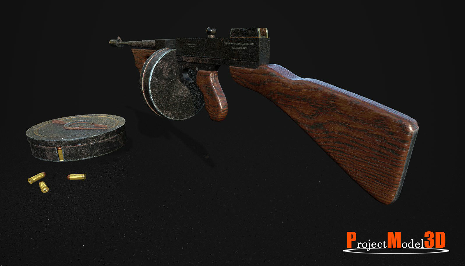 Thompson v1 HighRes Low-poly 3D model_1