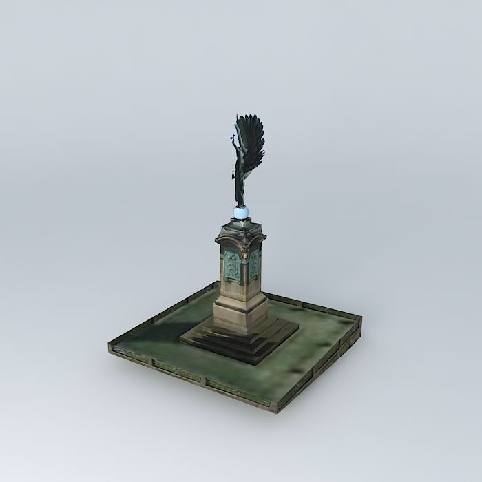 Peace Statue 3D model_1
