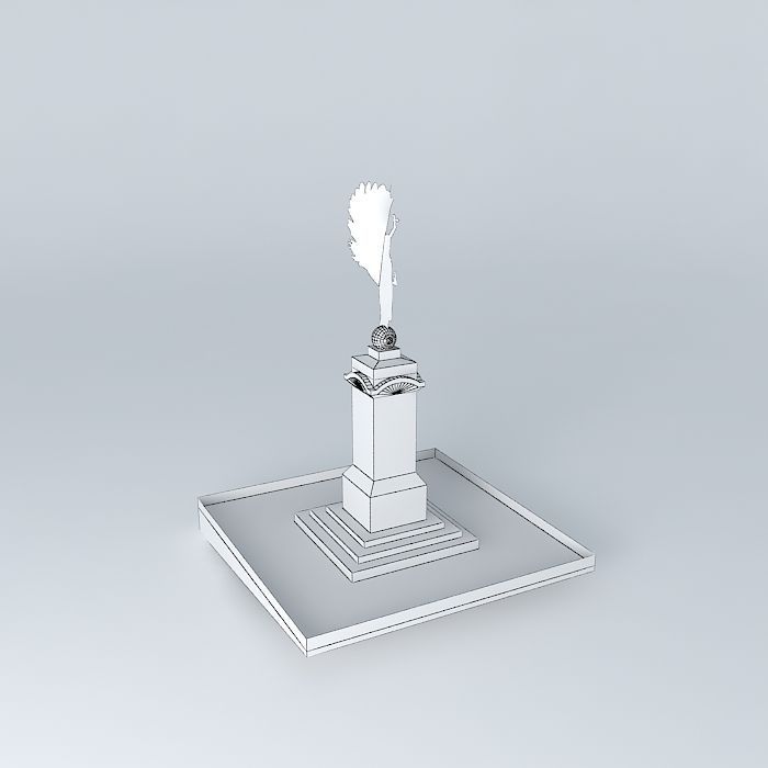 Peace Statue 3D model_4