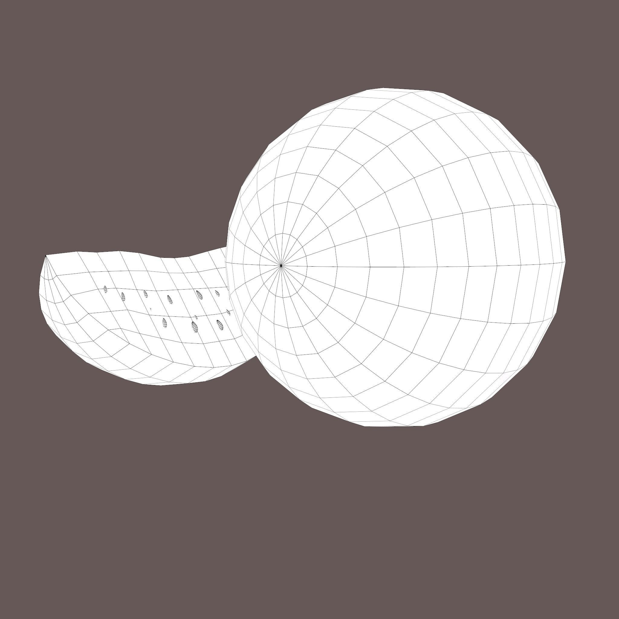 Watermelon Low-poly 3D model_30