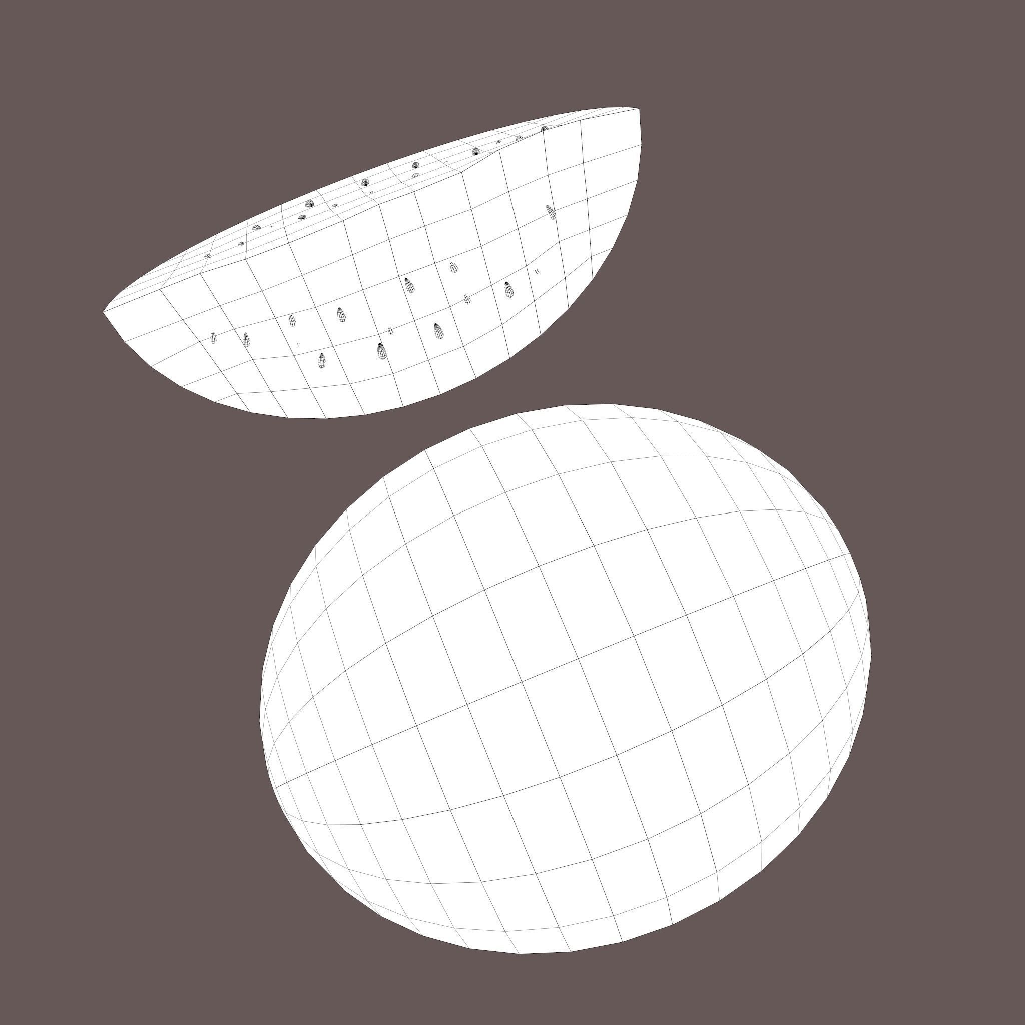 Watermelon Low-poly 3D model_24