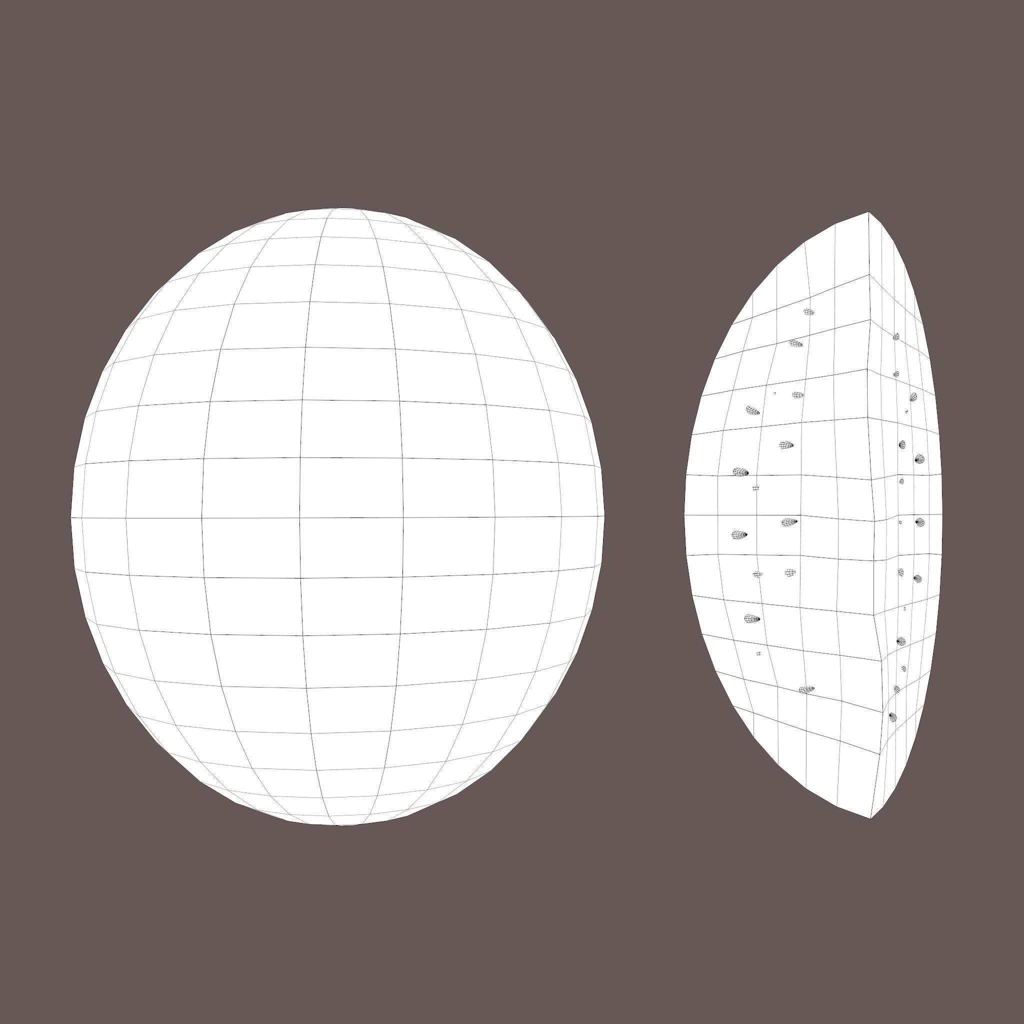 Watermelon Low-poly 3D model_27