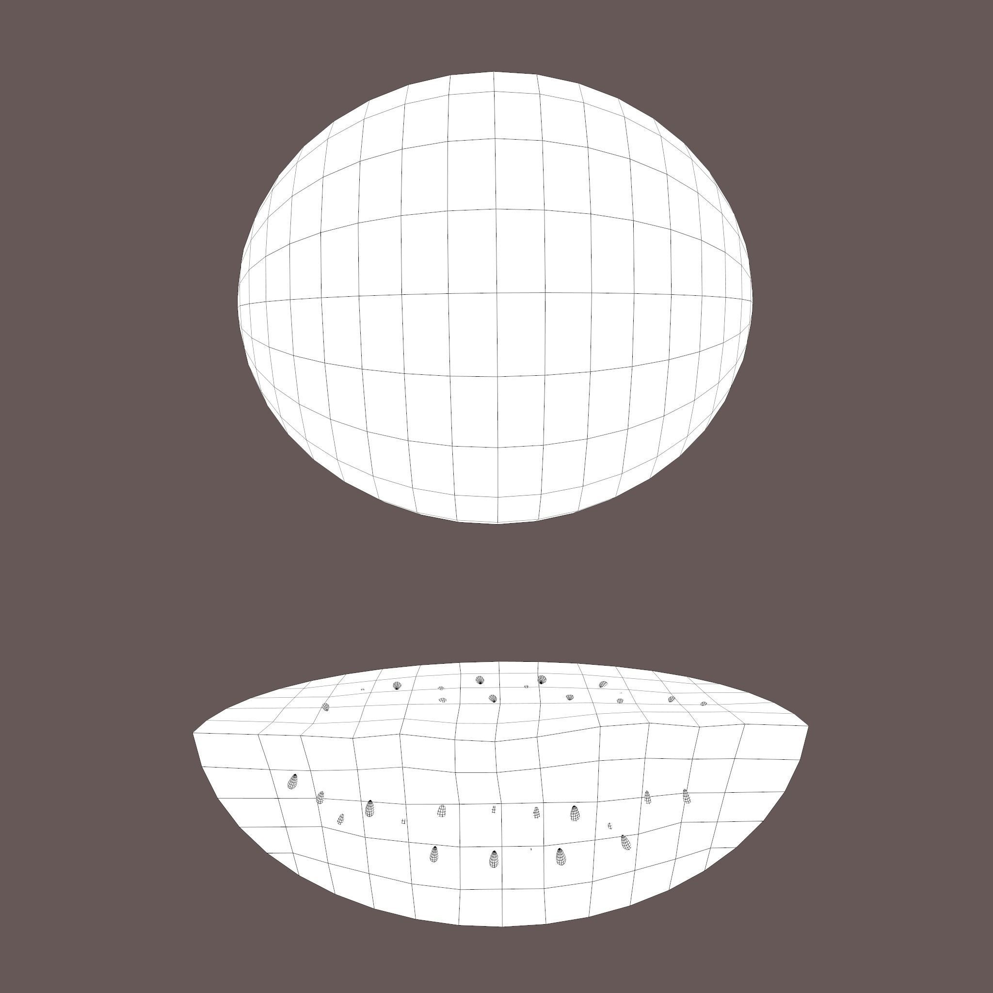 Watermelon Low-poly 3D model_34