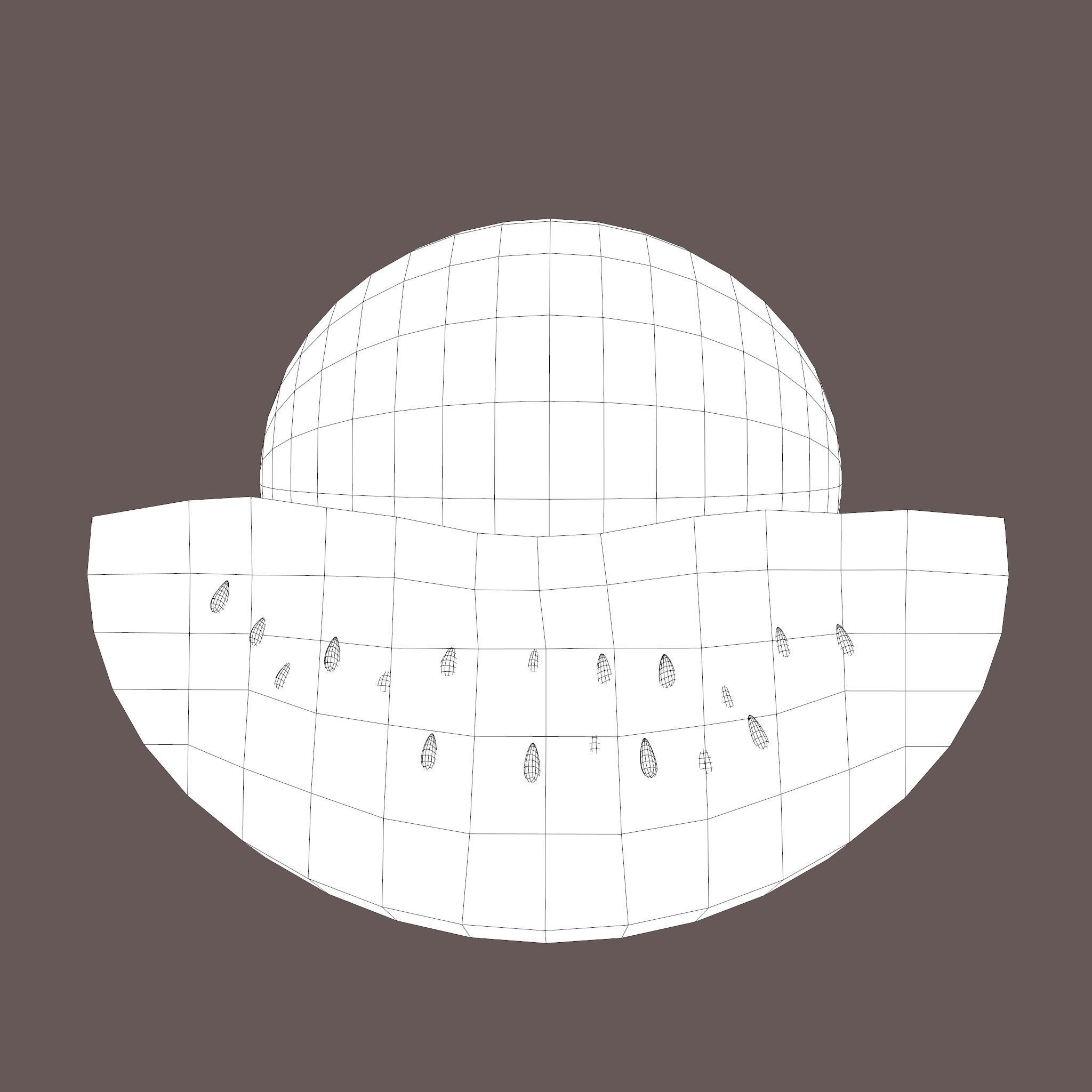 Watermelon Low-poly 3D model_33