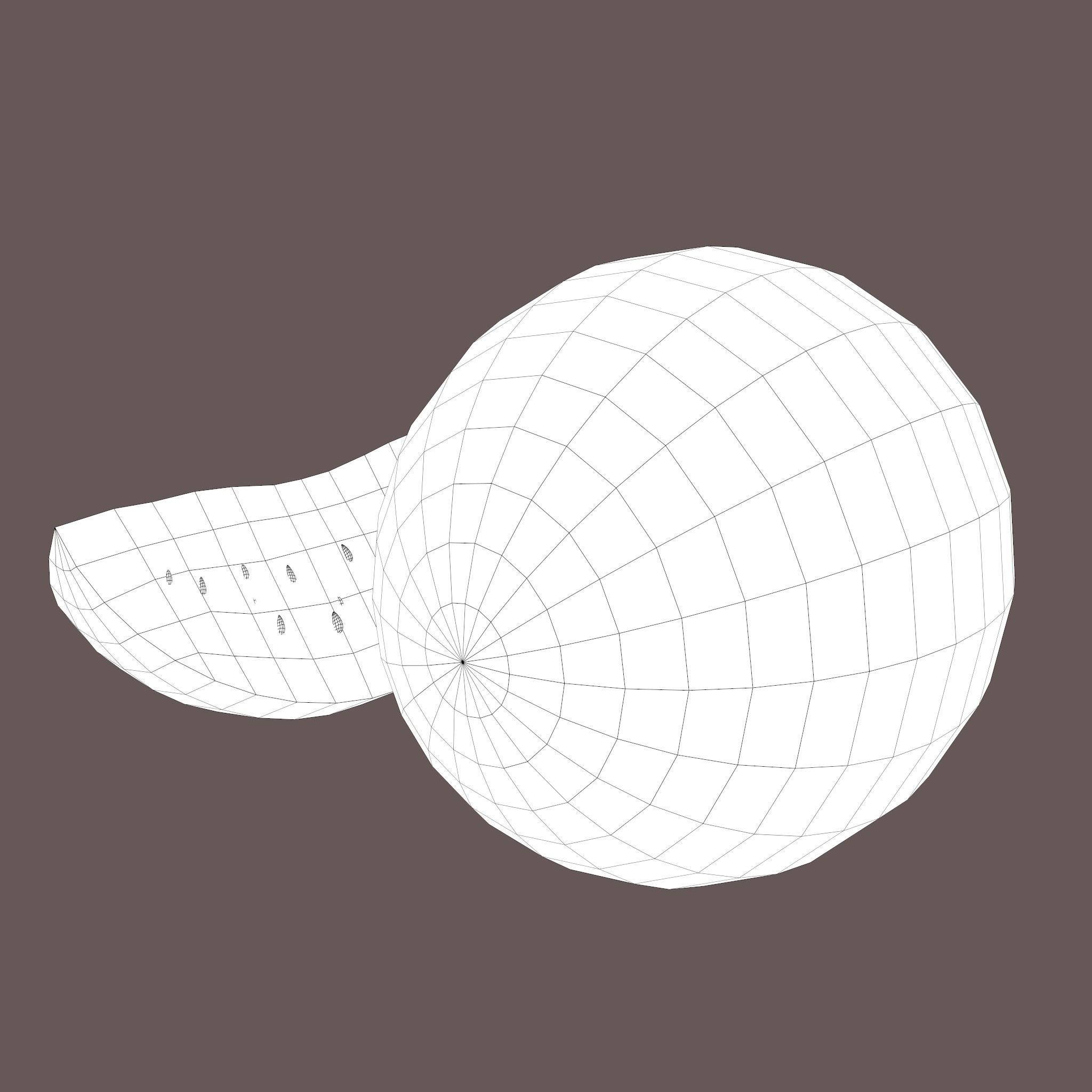 Watermelon Low-poly 3D model_35