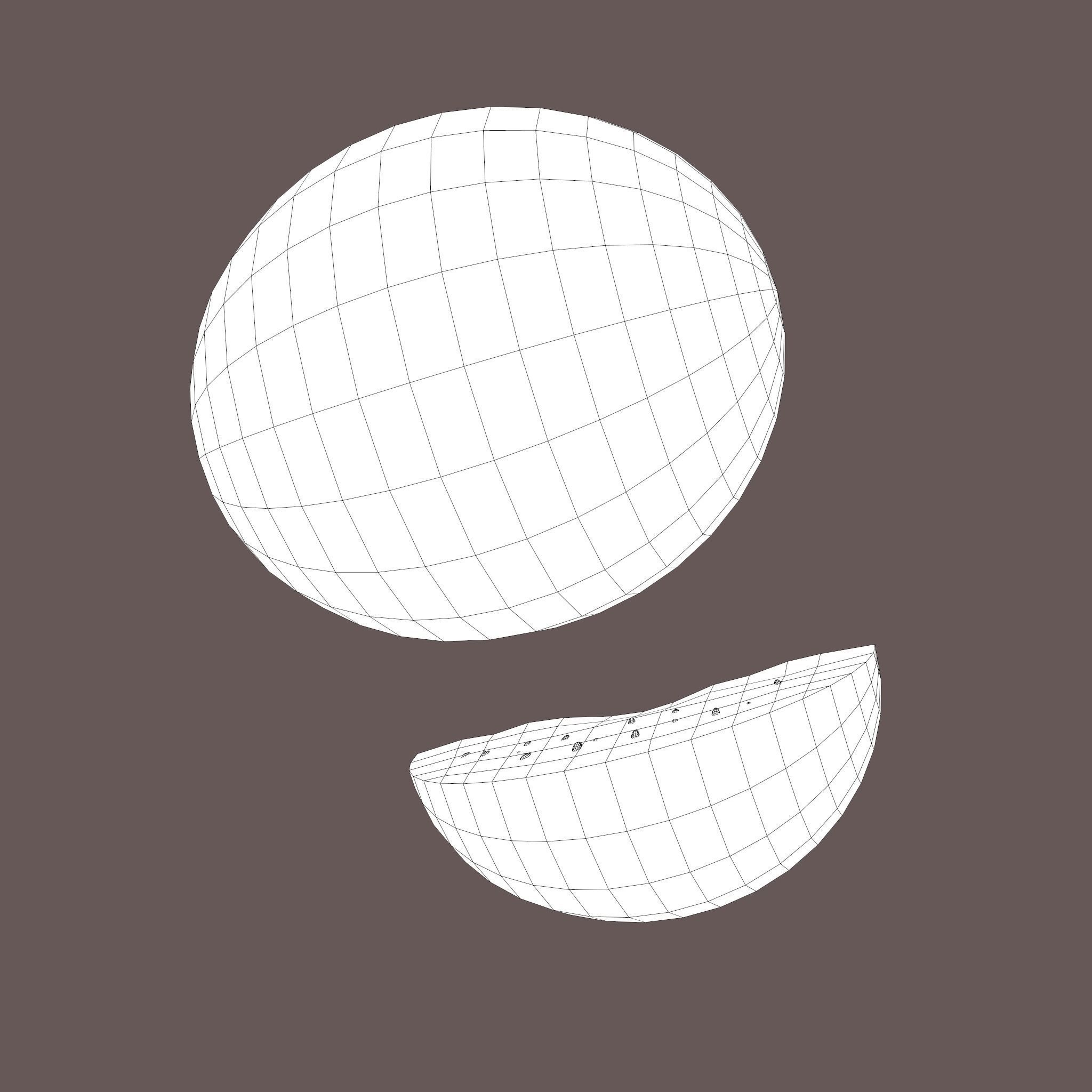 Watermelon Low-poly 3D model_31