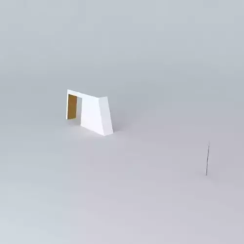 Shape 1 building in middle of field