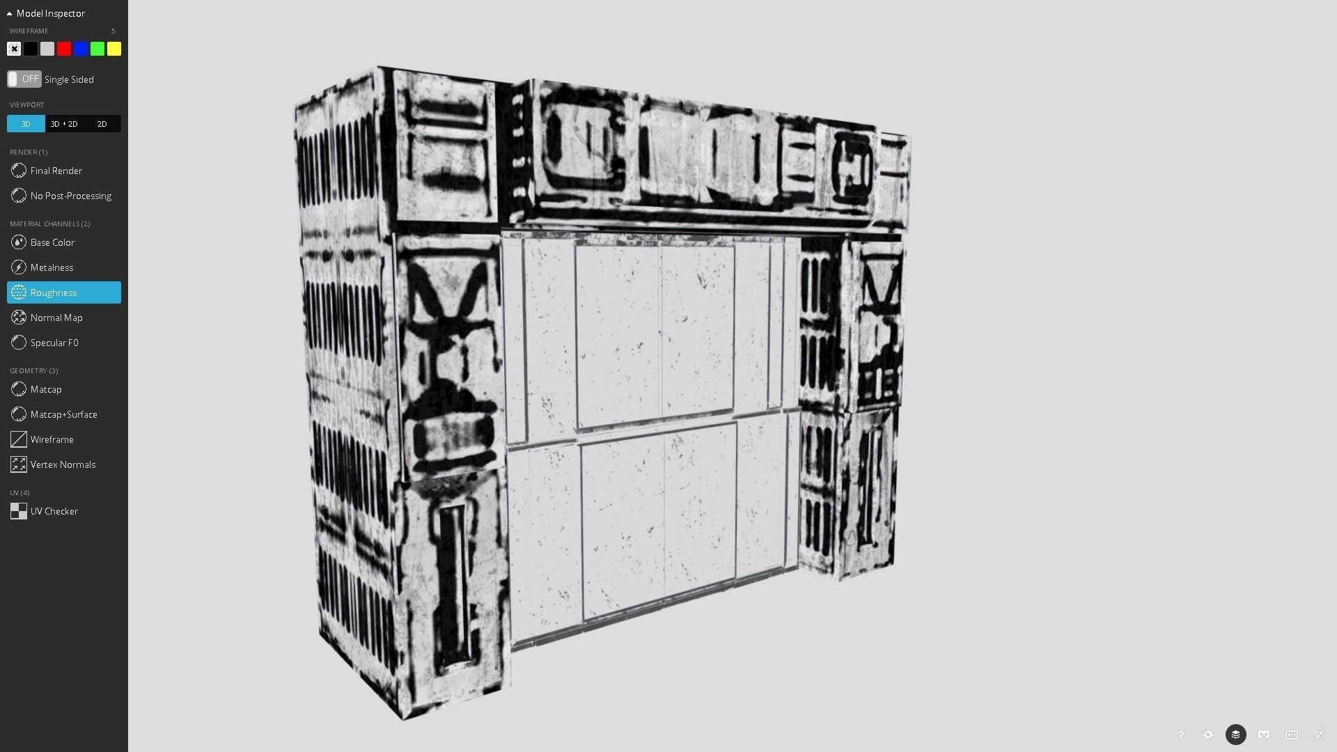 Blast Doors Low-poly 3D model_12