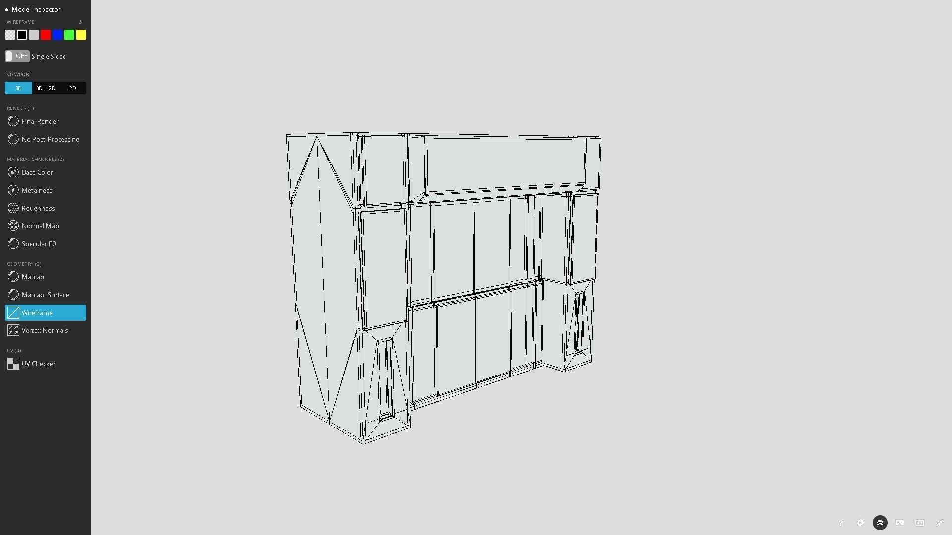 Blast Doors Low-poly 3D model_9