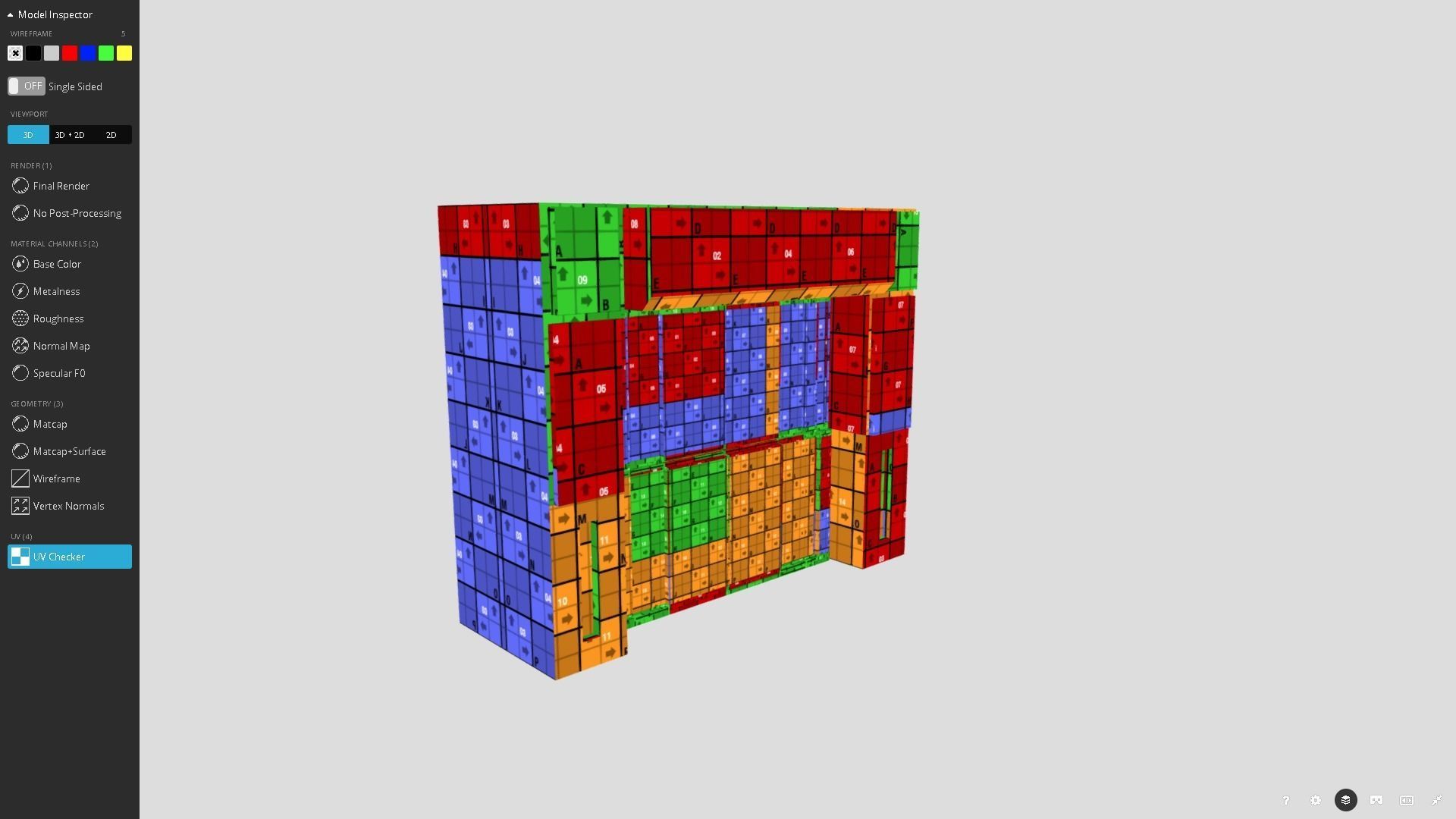 Blast Doors Low-poly 3D model_8