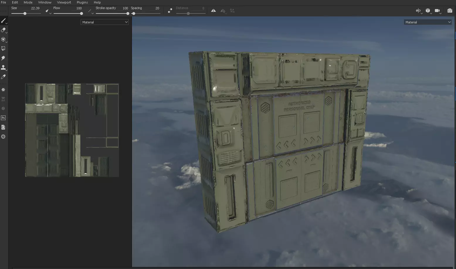 Blast Doors Low-poly 3D model_0