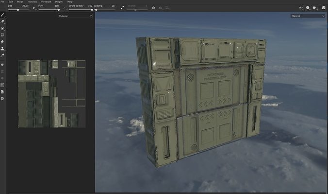 Blast Doors Low-poly 3D model