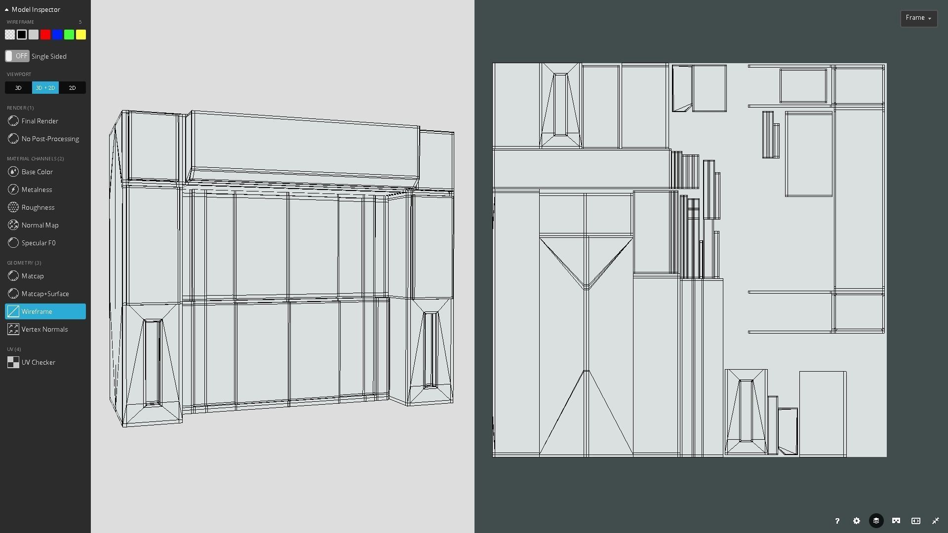 Blast Doors Low-poly 3D model_14