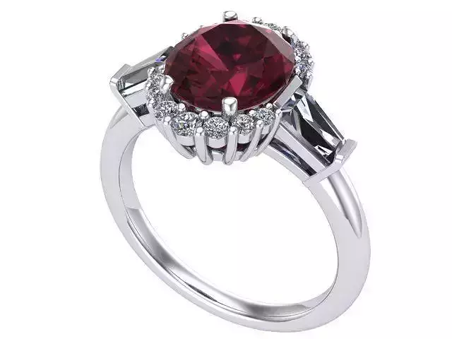  Ruby Cranberry Ring 