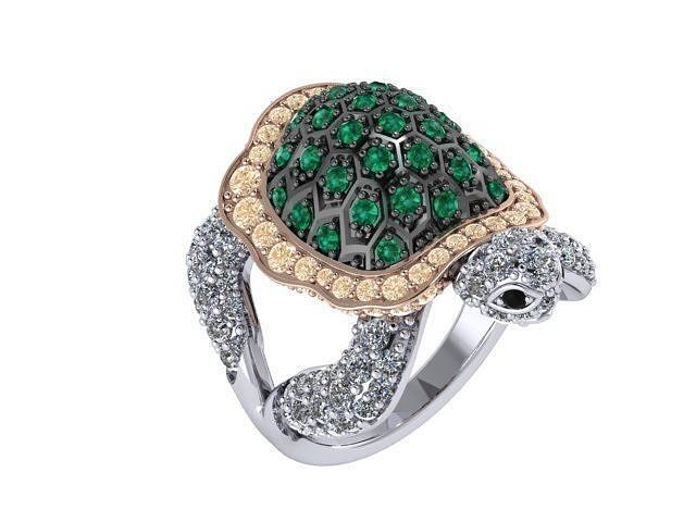 Turtle Ring  3D print model