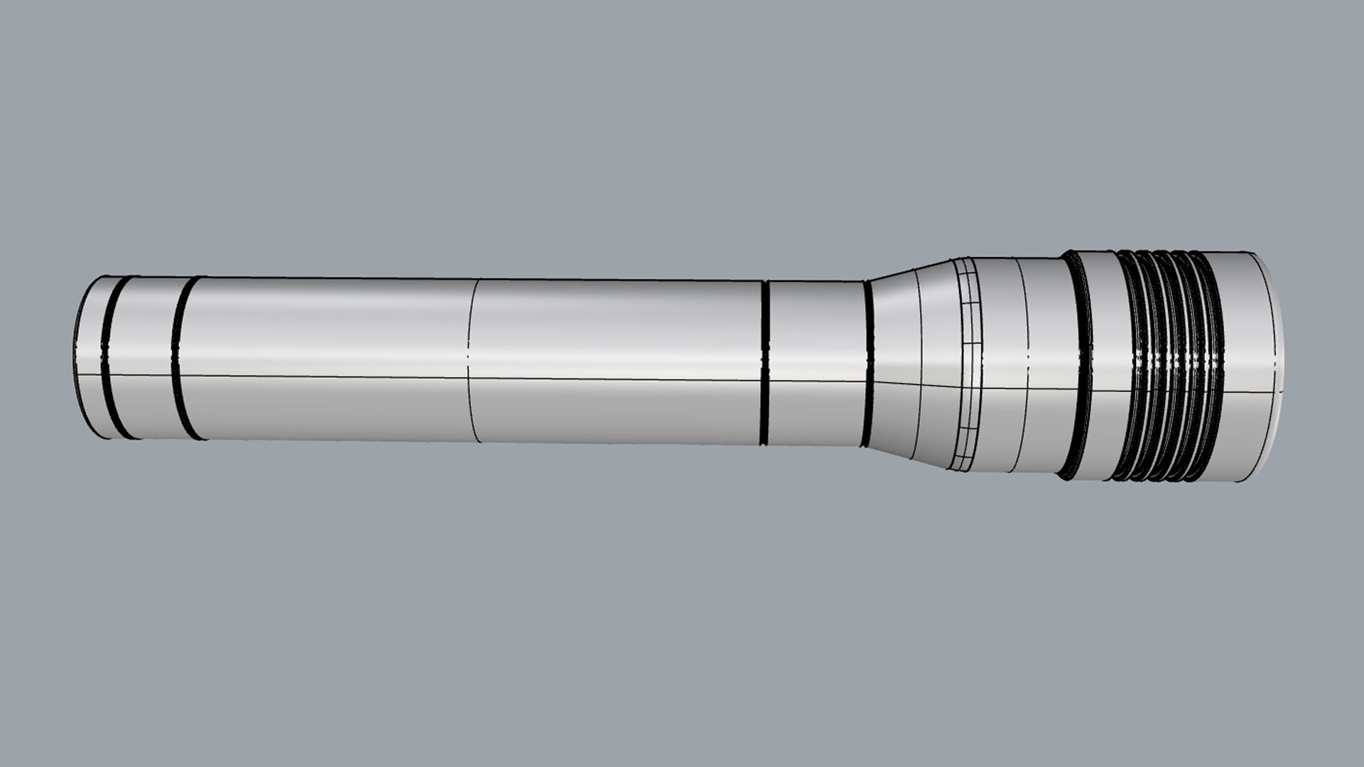 Flashlight led 3D model_20