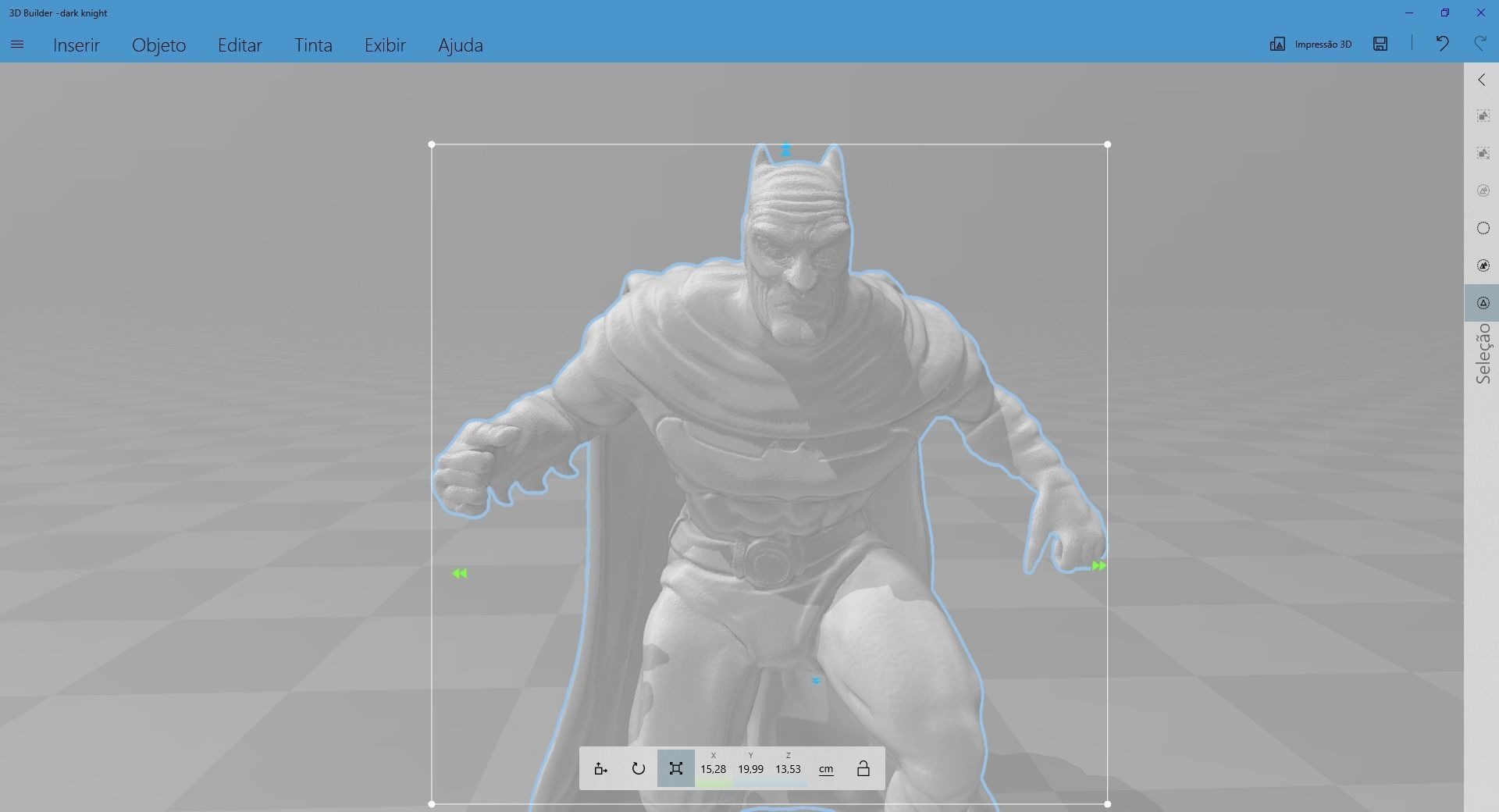 Dark Knight Inspired Figurine 3D print model_11