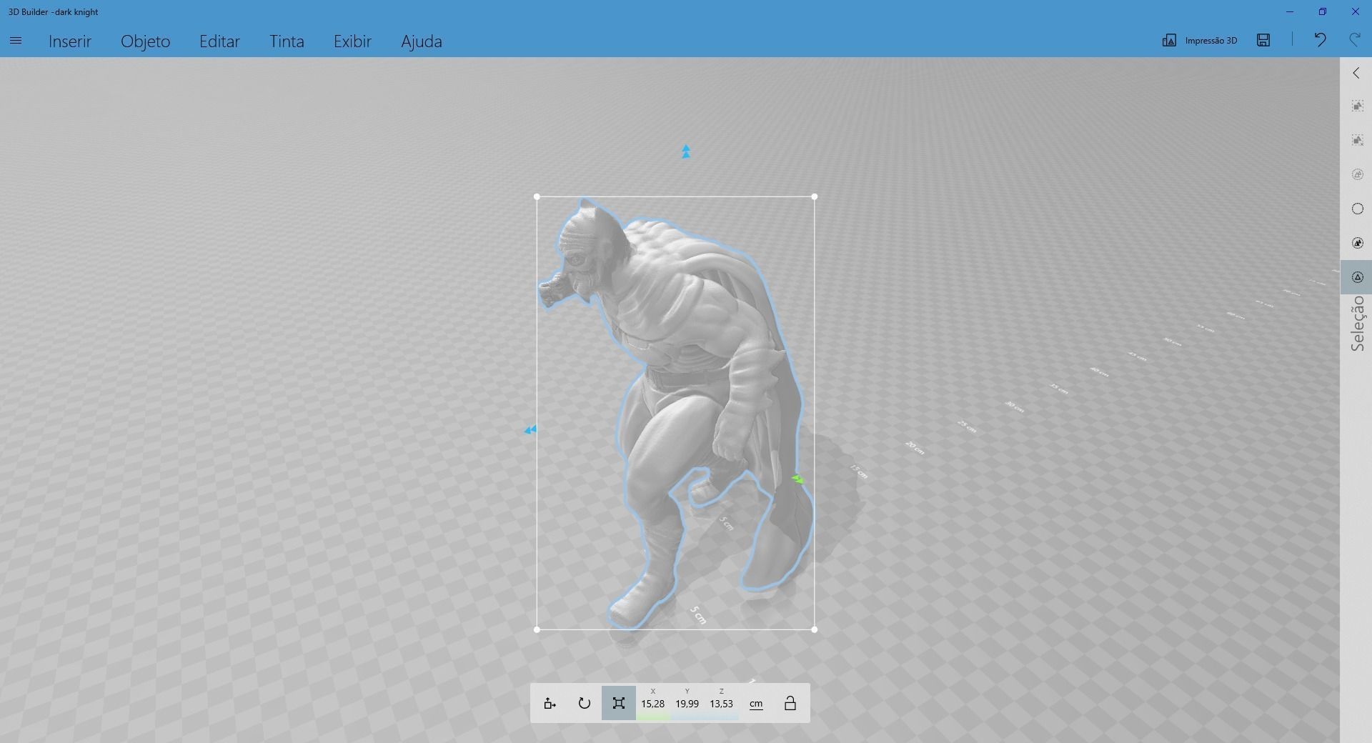 Dark Knight Inspired Figurine 3D print model_10