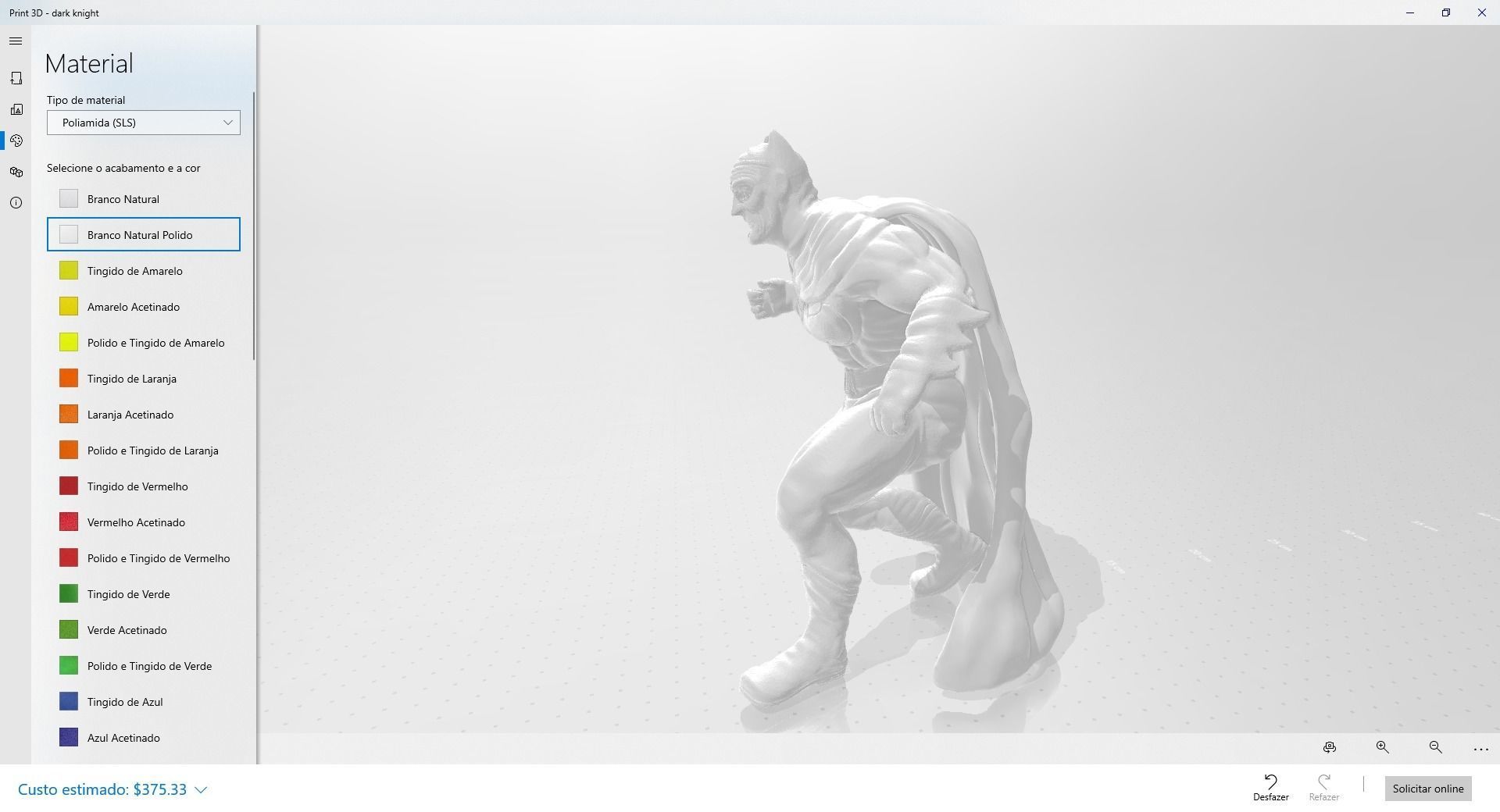 Dark Knight Inspired Figurine 3D print model_7