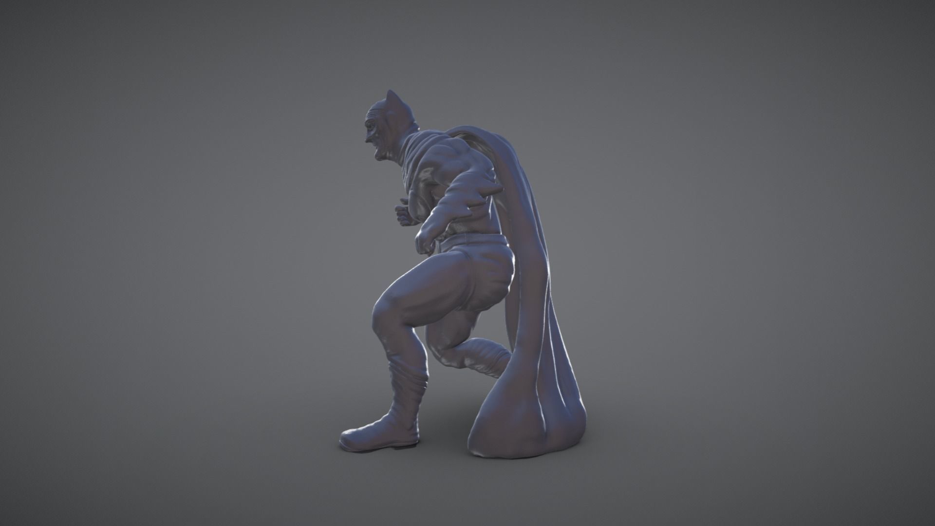 Dark Knight Inspired Figurine 3D print model_2