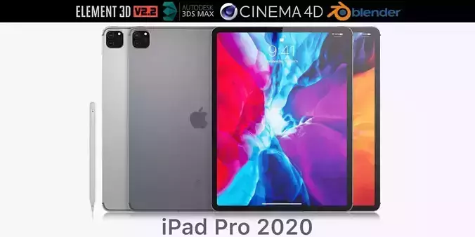 Apple iPad Pro 2020 - 12 inch 3D model