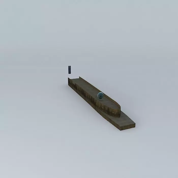 The Big Green Bagel Free 3D model