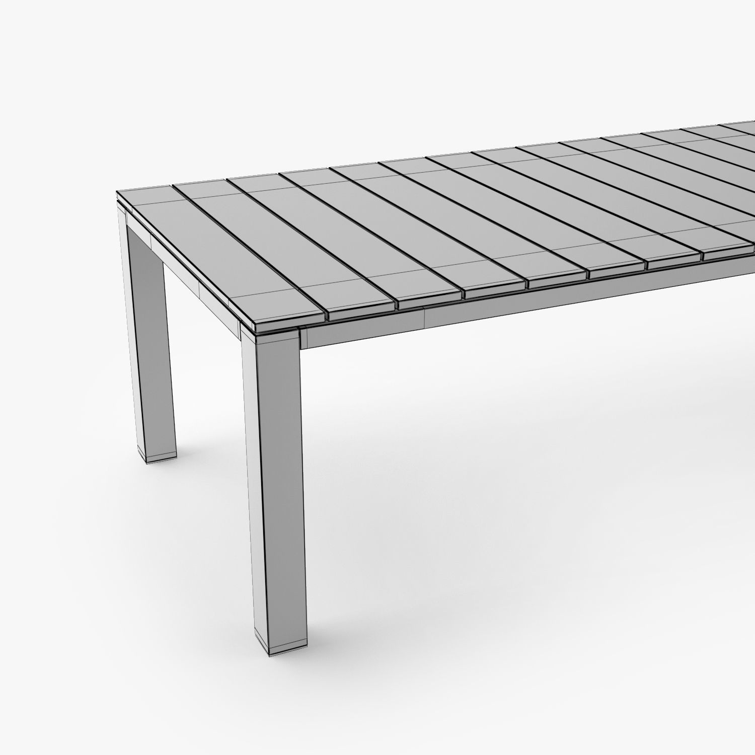 Tribu Kos Dining Table and Chair 3D model_16