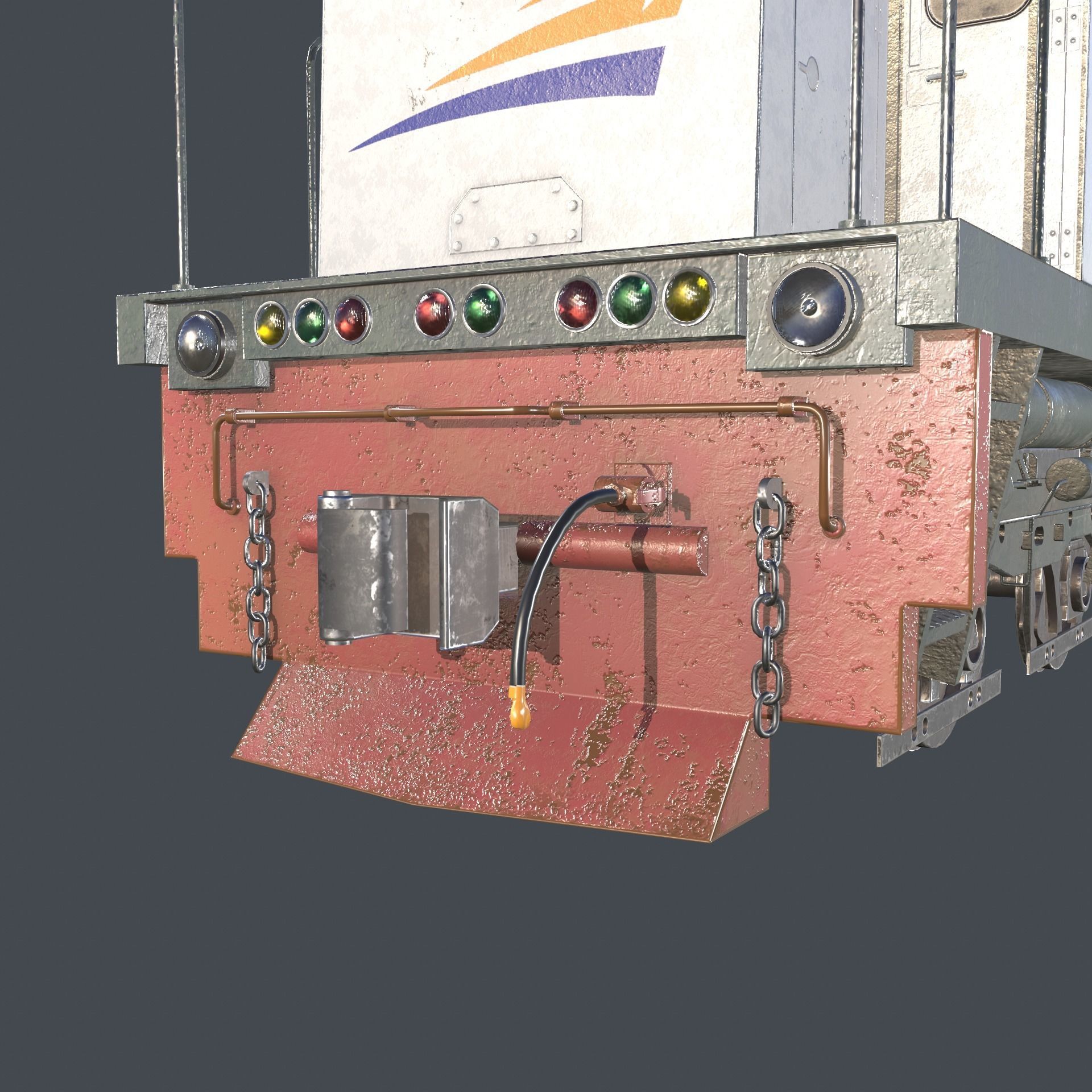 CC 201 Locomotive Low-poly 3D model_3