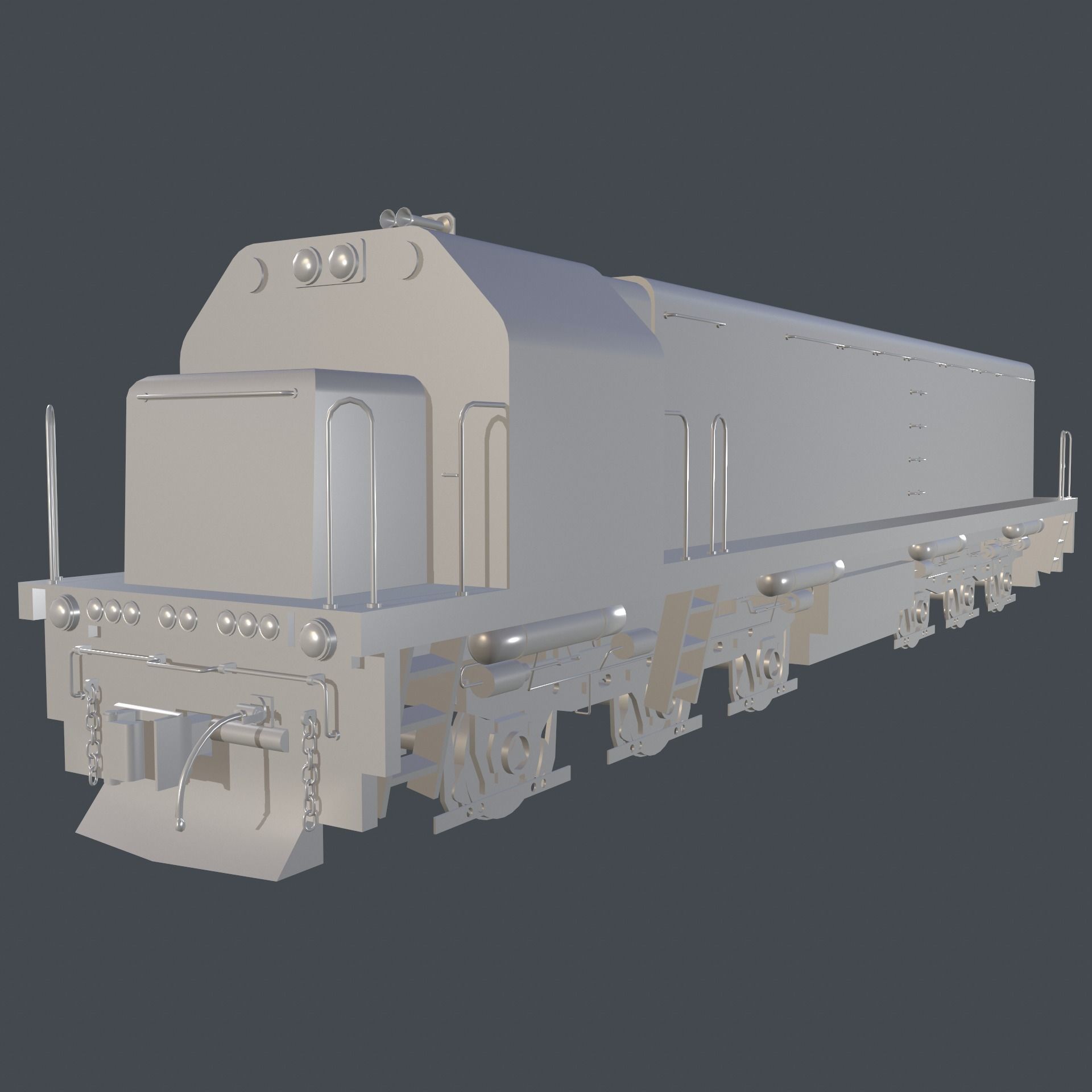 CC 201 Locomotive Low-poly 3D model_6