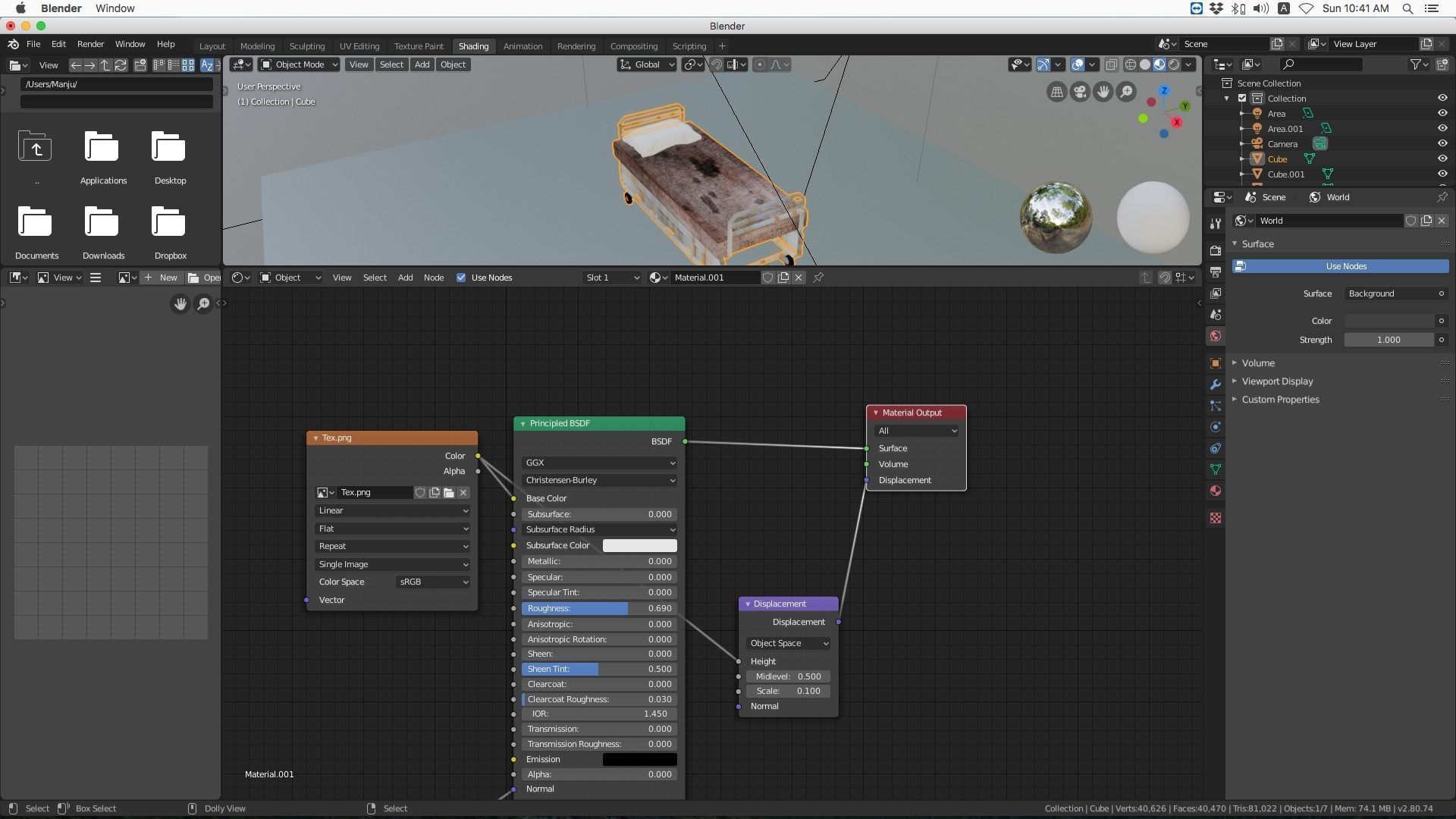 Hospital bed 3D model_5